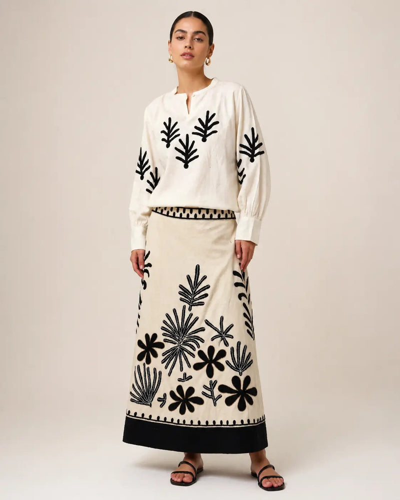 Hand-Beaded Co-ord Set