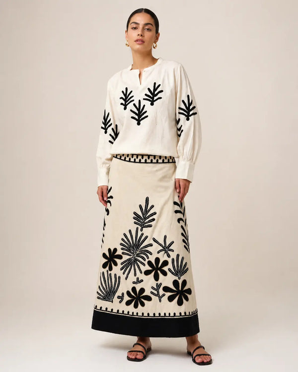Hand-Beaded Co-ord Set