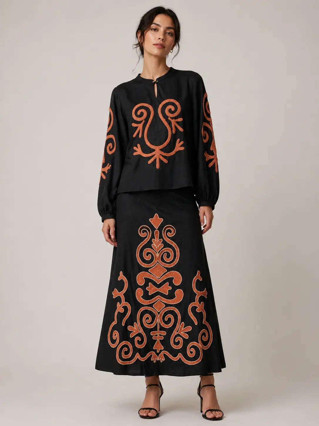 Hand-Beaded Co-ord Set
