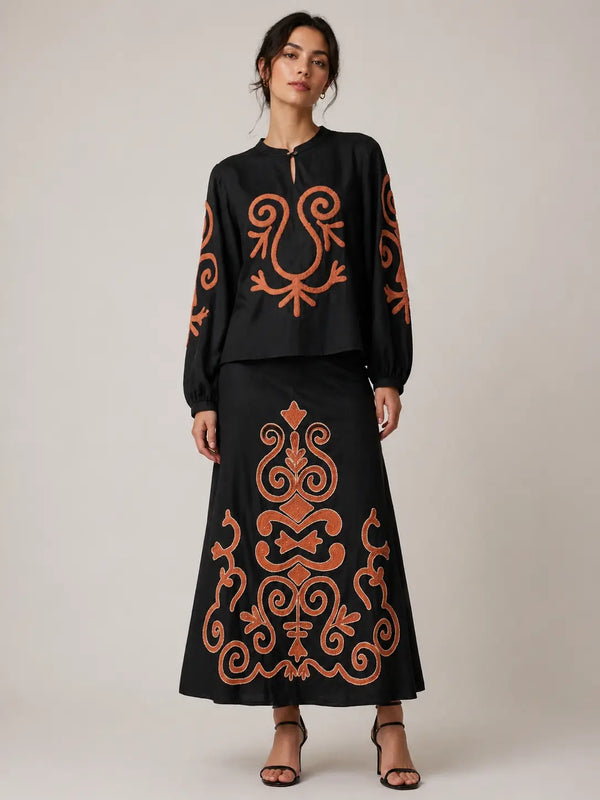 Hand-Beaded Co-ord Set