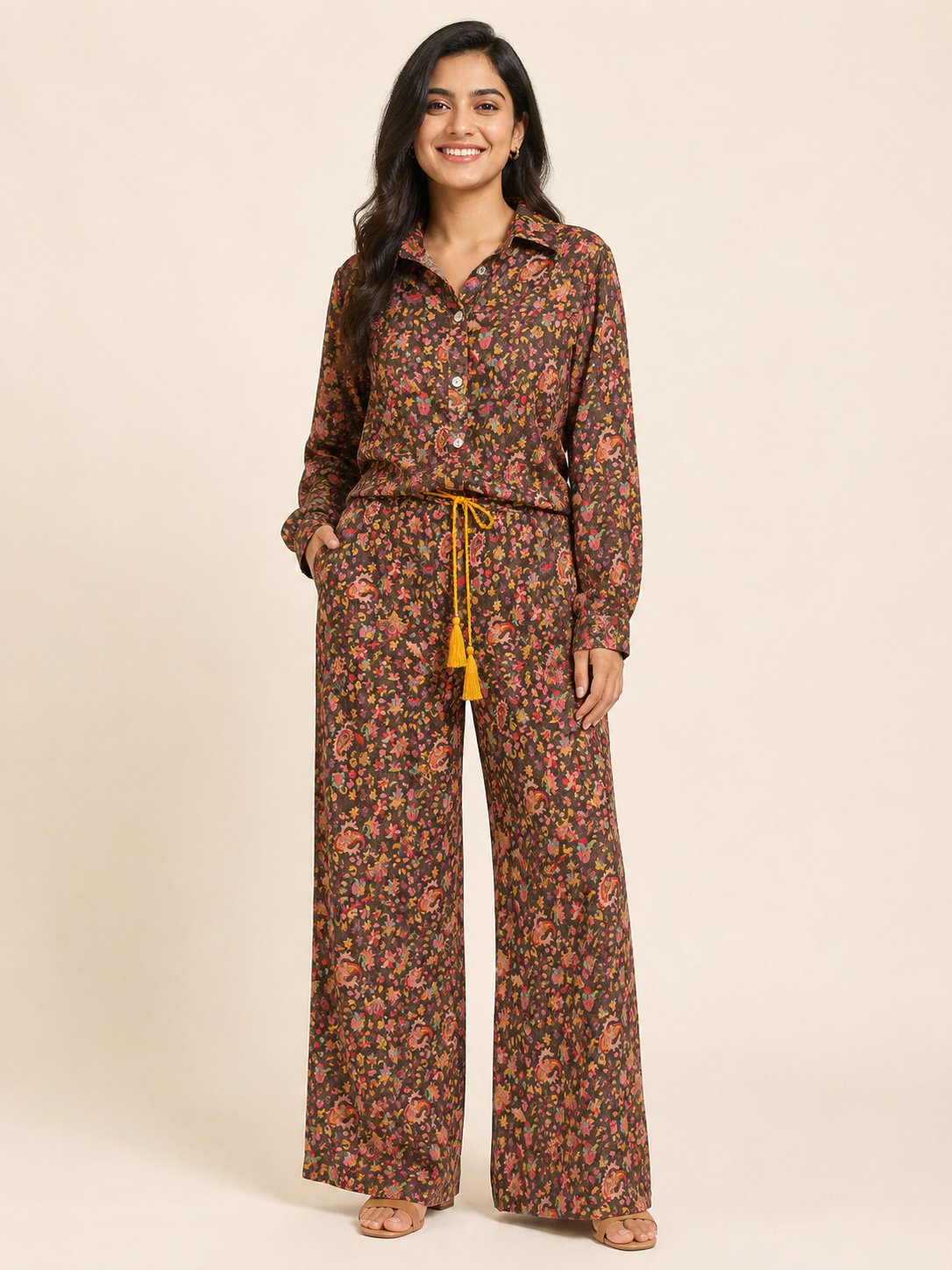 Velvet Co-ord Set - Cocoa