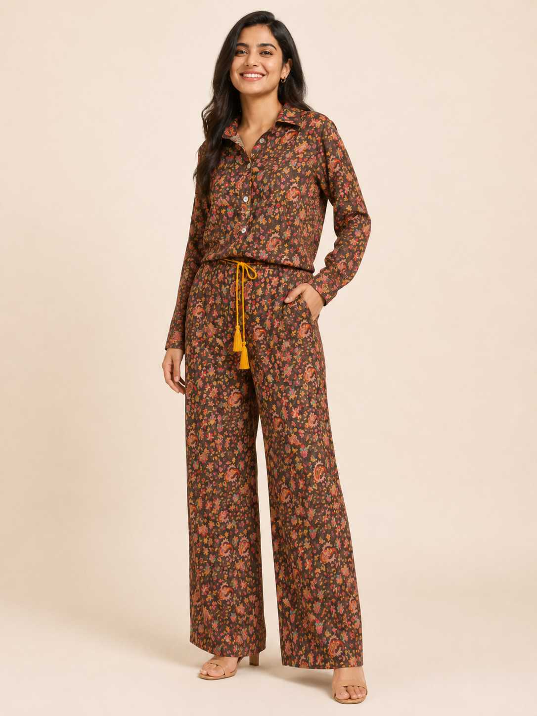 Velvet Co-ord Set - Cocoa