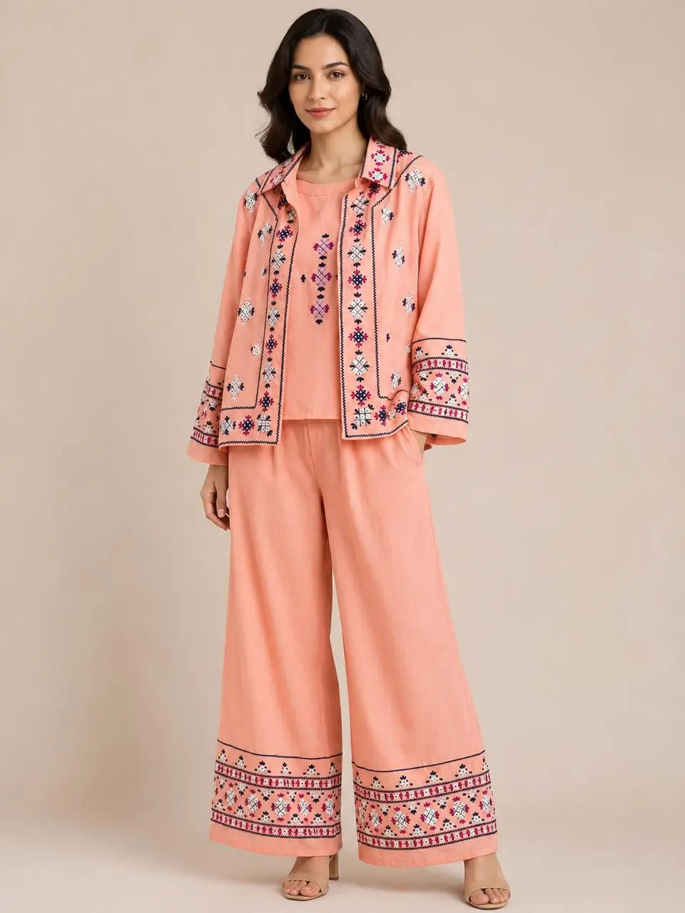 Trinity Co-ord Set - Coral