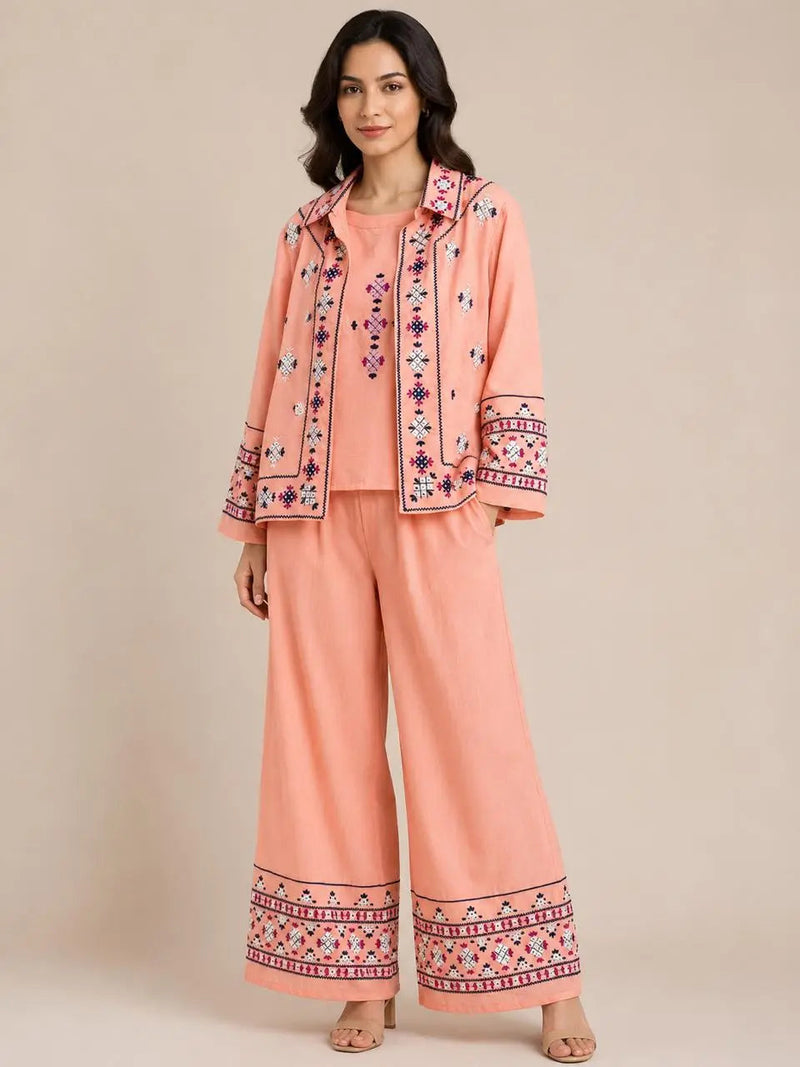 Trinity Co-ord Set - Coral
