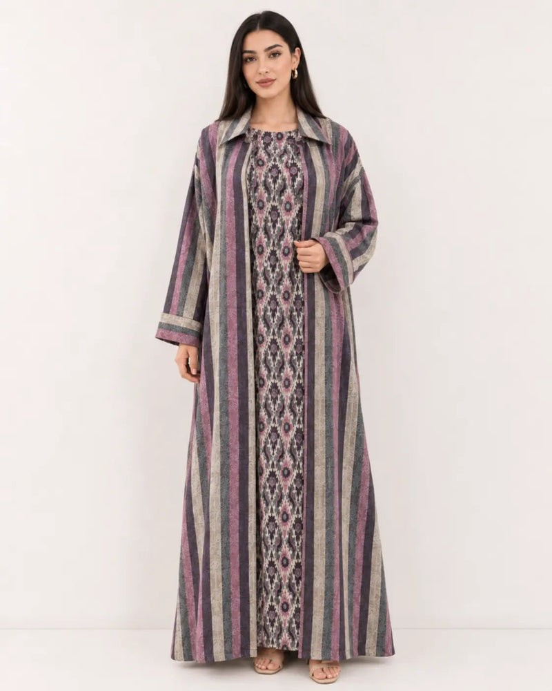 Two-Piece Kaftan - Purple