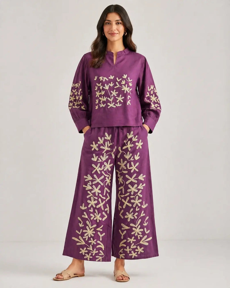 Embroidered Co-ord Set