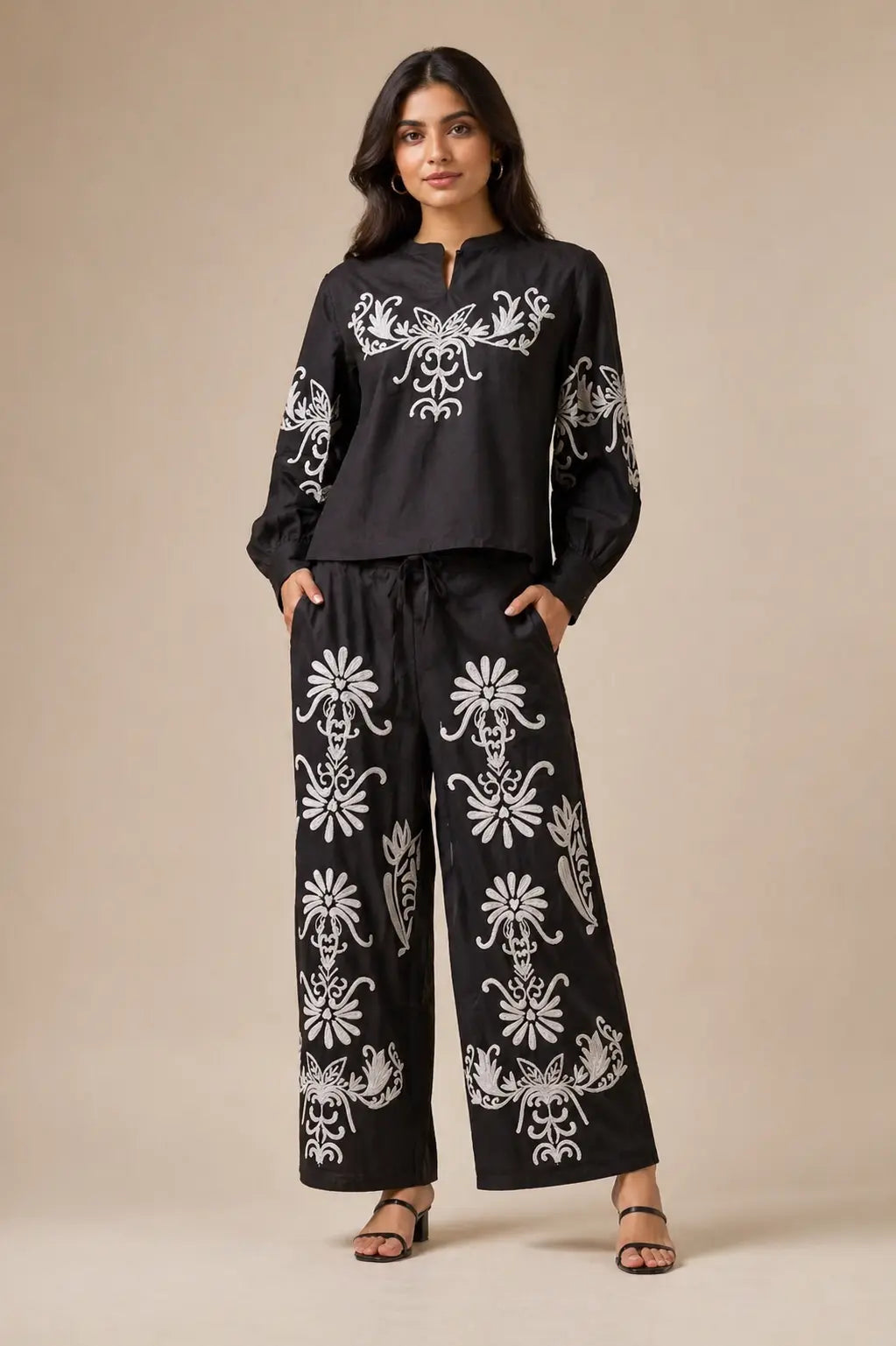 Embroidered Co-ord Set