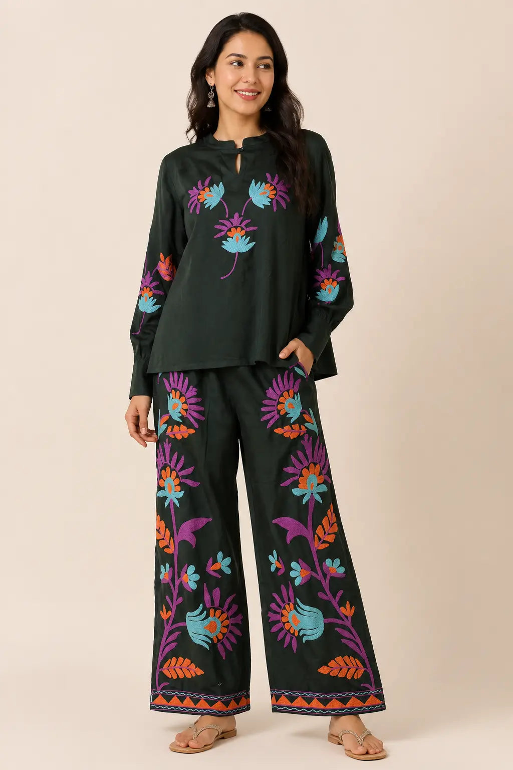 Embroidered Co-ord Set