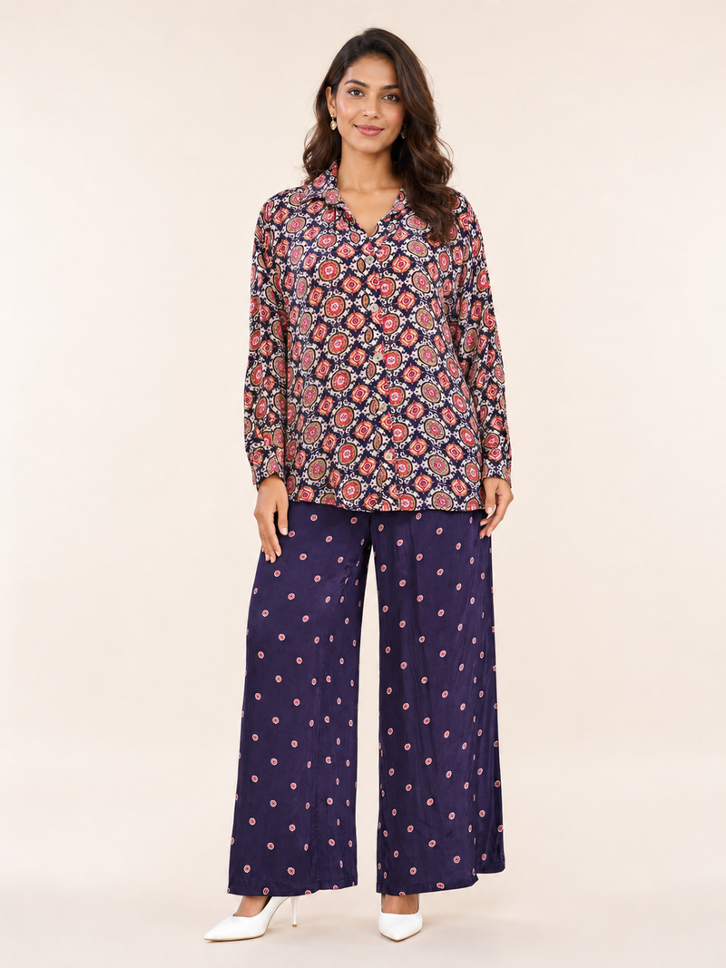 Co-ord Set - Indigo