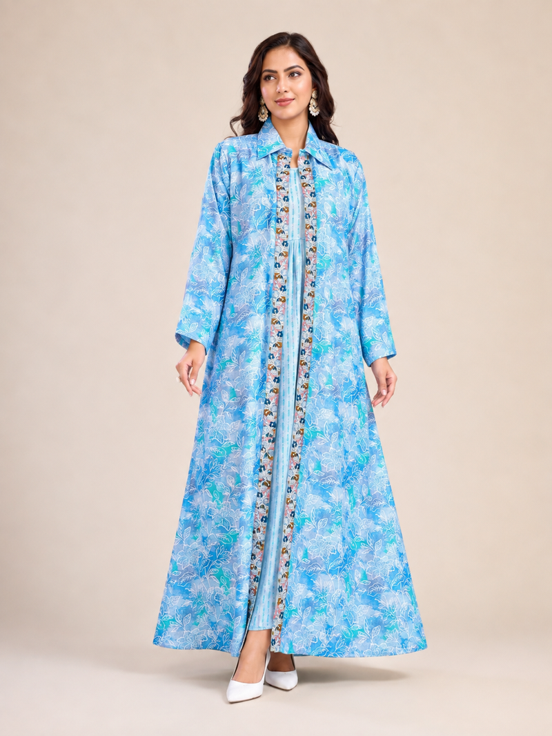 Kaftan Set - Cobalt