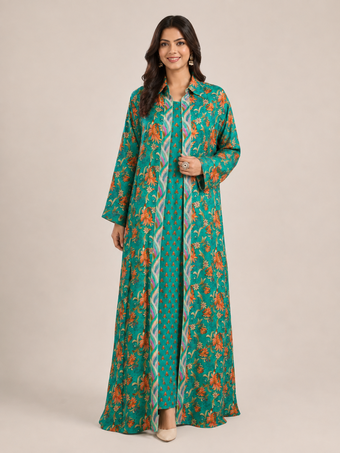 Kaftan Set - Emerald