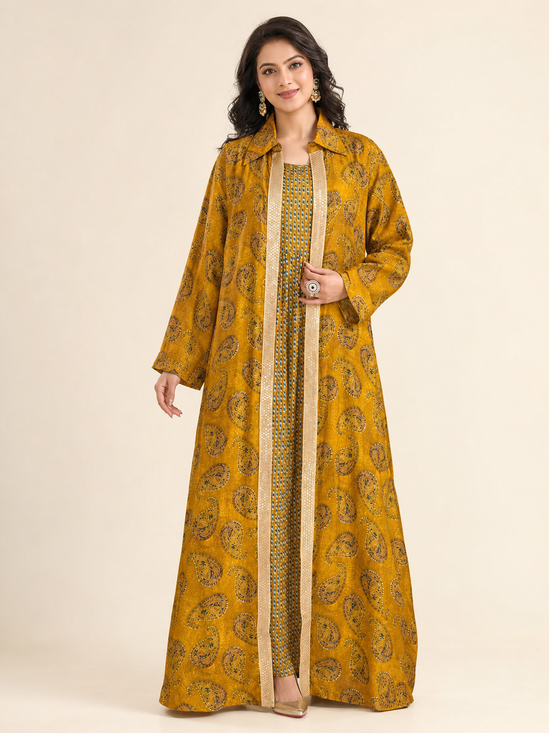 Kaftan Set - Ochre