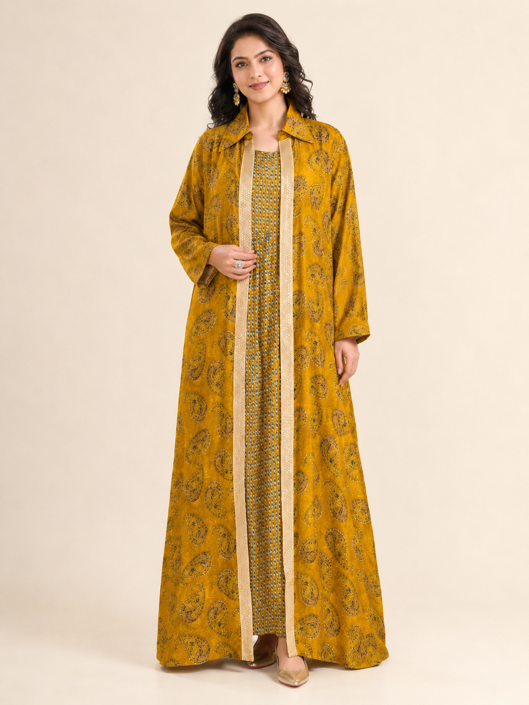 Kaftan Set - Ochre