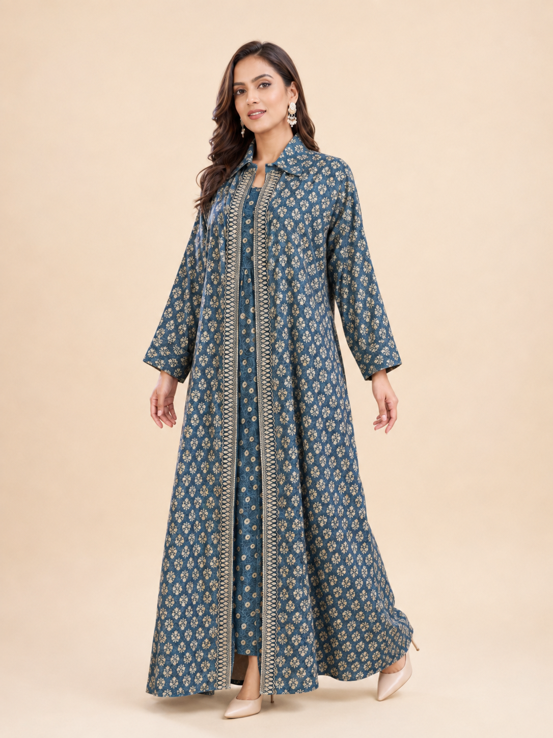 Kaftan Set - Slate